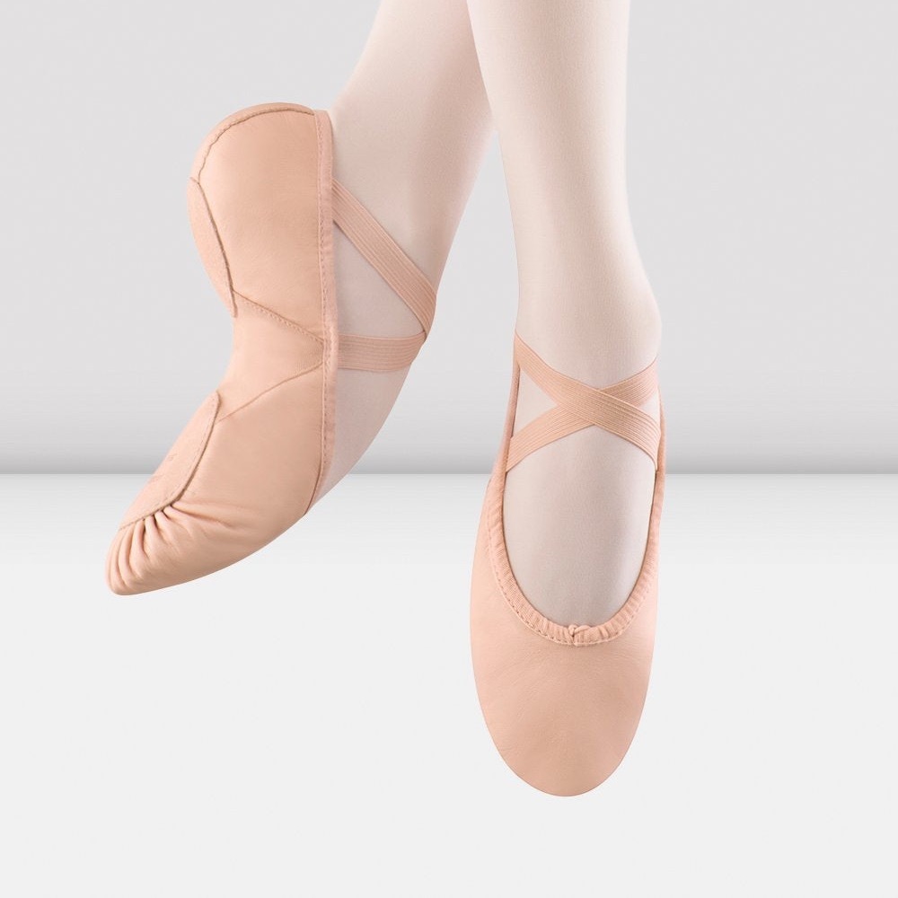 Bloch Prolite II Pink Leather Ballet Shoes Sz 6B Style S0203L